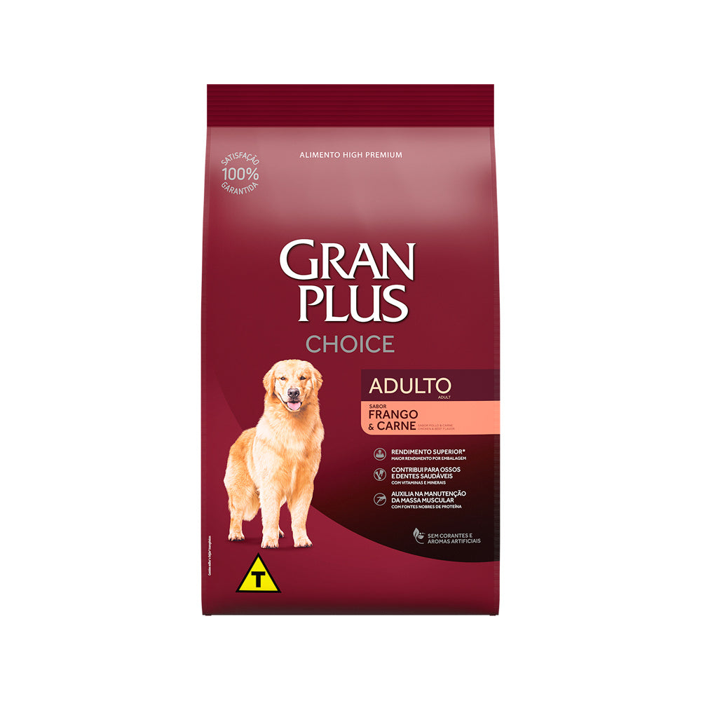 Gran Plus choice adulto Porte grande Frango e Carne  16,5kg