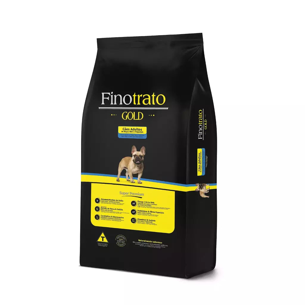 Finotrato Gold SUPER PREMIUM para Cães Adultos Raças Mini e Pequenas