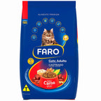 Ração Faro Premium Para Gato Castrado Carne E Frango 20kg