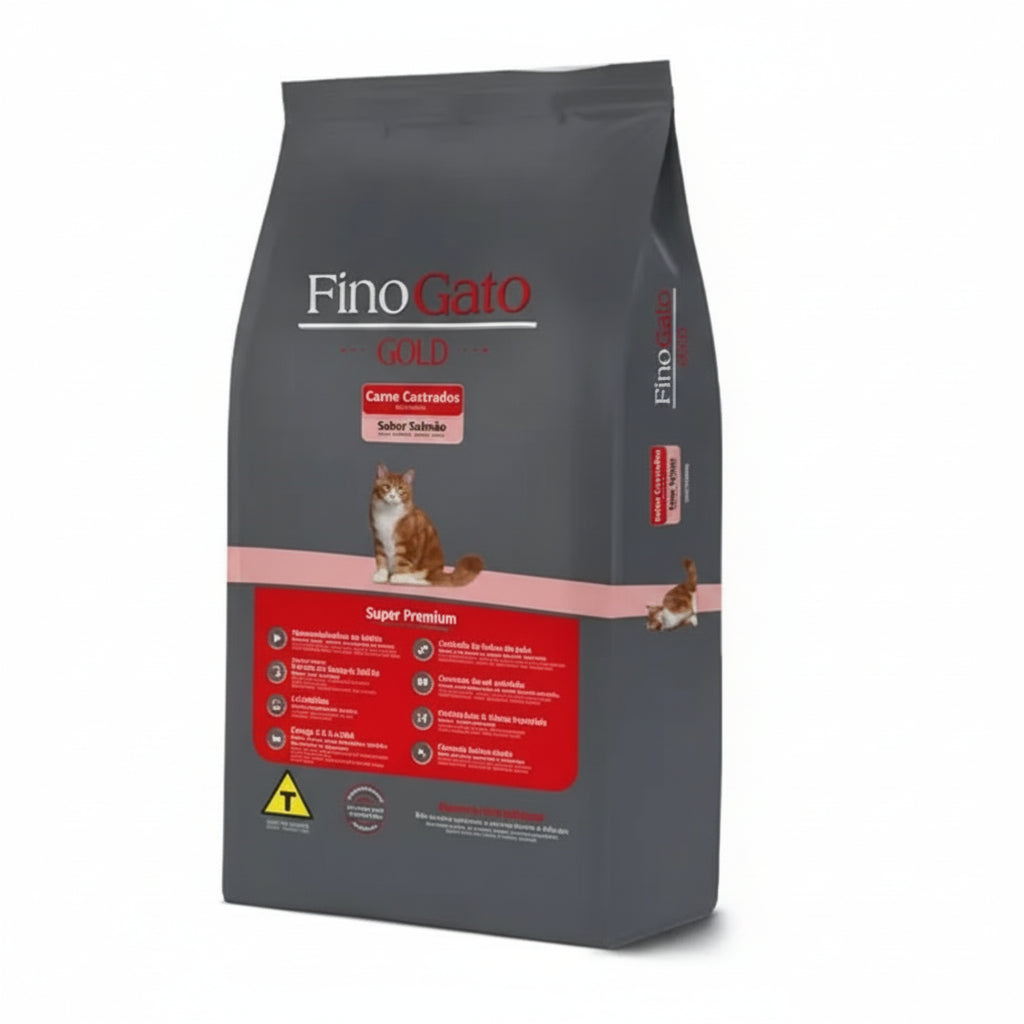 Fino trato Gold gato castrado salmão/frango 1.5kg