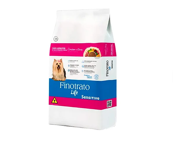 Fino trato sensitive raças pequenas e médias  3kg