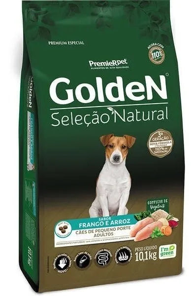 Golden seleção natural adult porte pequeno frango e Arroz 10kg