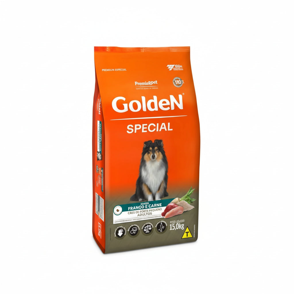 GoldeN Special 15kg Raças Pequenas Adultos Frango e Carne 15kg