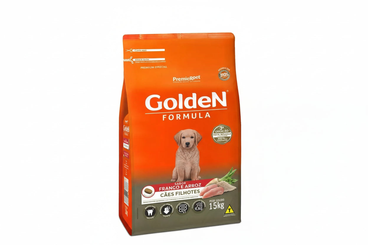 Golden Fórmula Filhotes  Frango e Arroz 15kg 20kg