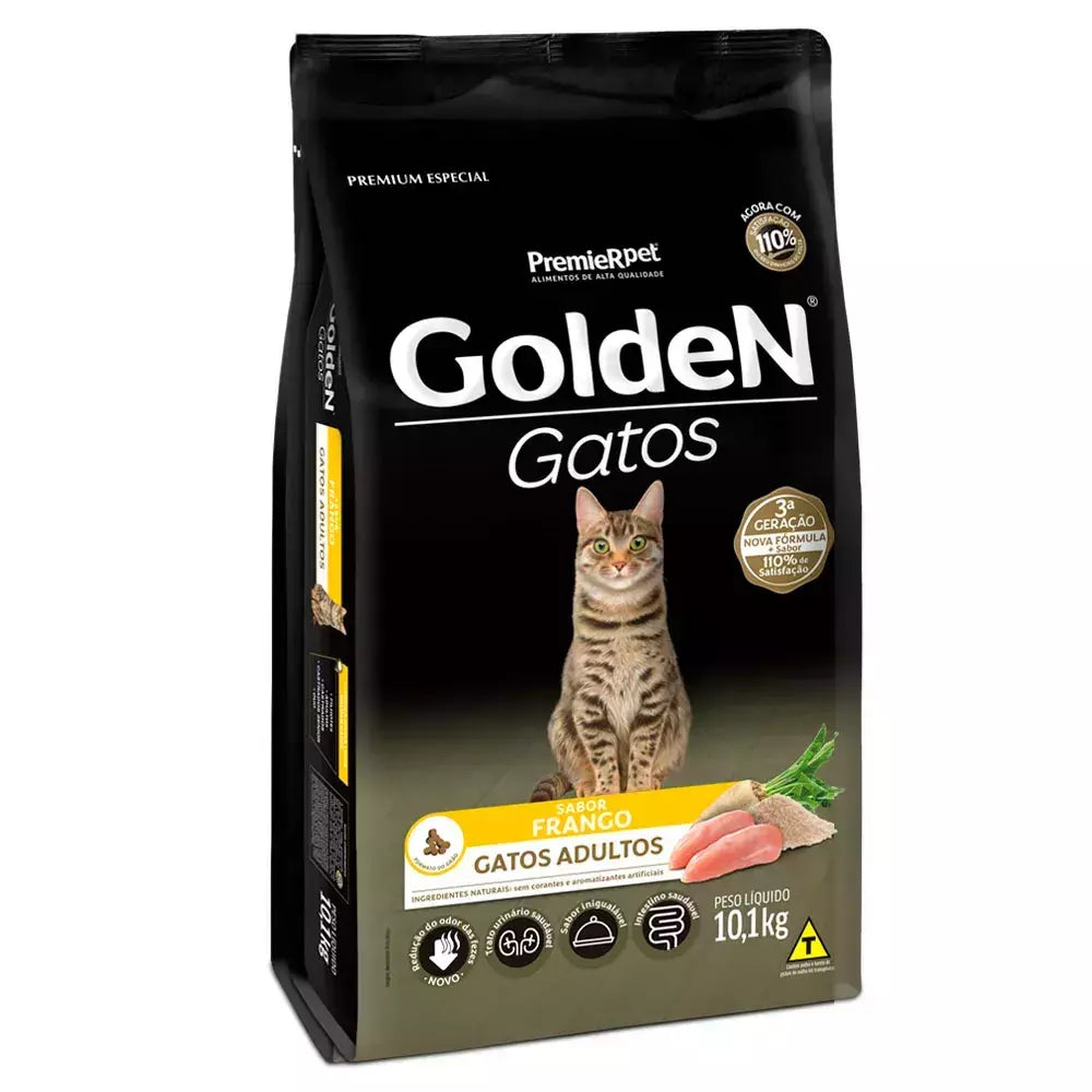 Golden Gatos Adultos Sabor Frango 10kg
