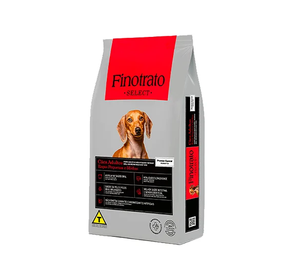 Ração Finotrato Select Premium Especial para Cães Adultos de Raças Pequenas e Médias 20kg