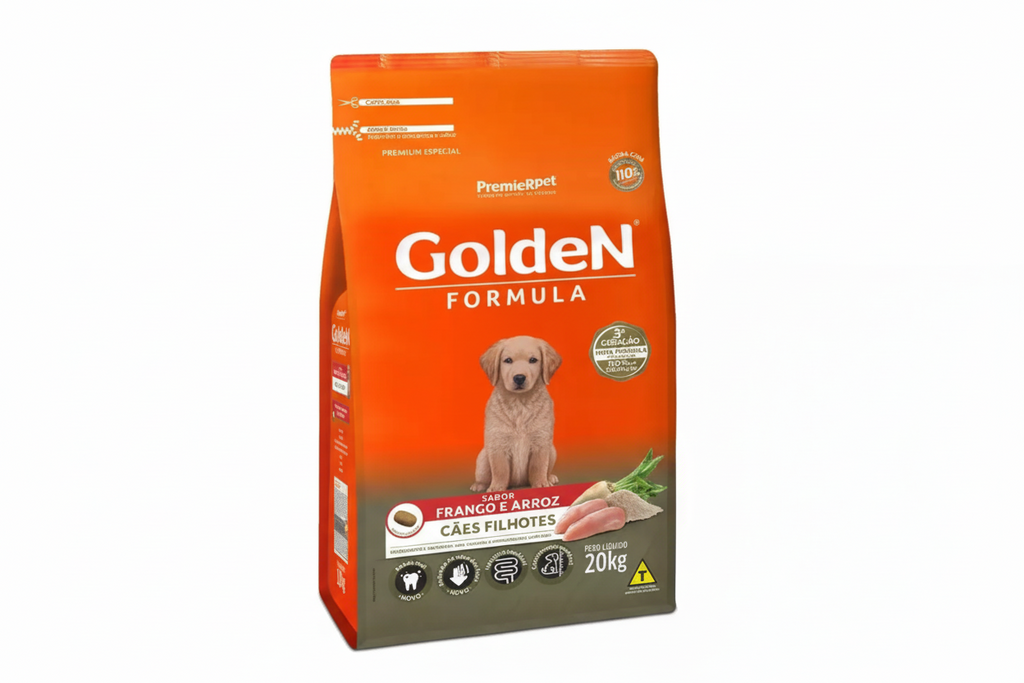 Golden Fórmula Filhotes  Frango e Arroz 15kg 20kg