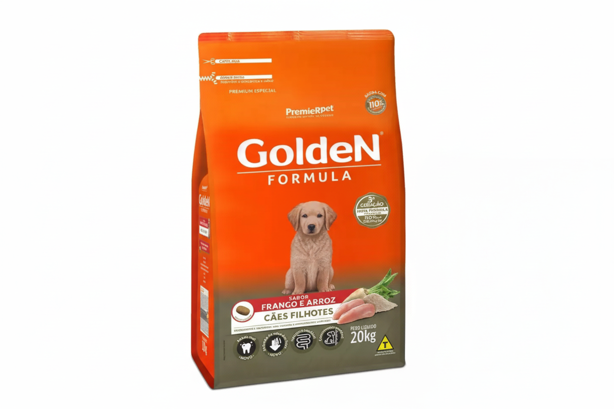 Golden Fórmula Filhotes  Frango e Arroz 15kg 20kg